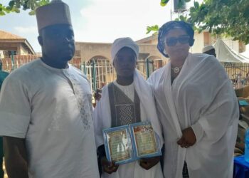 OYO LAWMAKER, COMFORTER JOINS THE IKOLABA MUSLIM COMMUNITY TO CELEBRATE THE WALIMATUL QURAN CEREMONY UNDER USTADTH NAHEEM AJISAFE