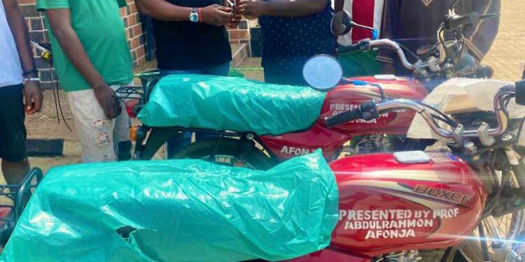 Ghandi Coronation: Oyo Ex-Commissioner, Afonja empowers OPC with 5 motorcycles to beef up security in Ogbomoso