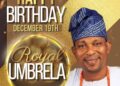 Birthday : The Leader of Many vibes and I call him King of Boiz KOB, Olajide Olaoluwa Peter Naija24hrs Publisher has felicitated with Hon Olajide Royal Umbrellas