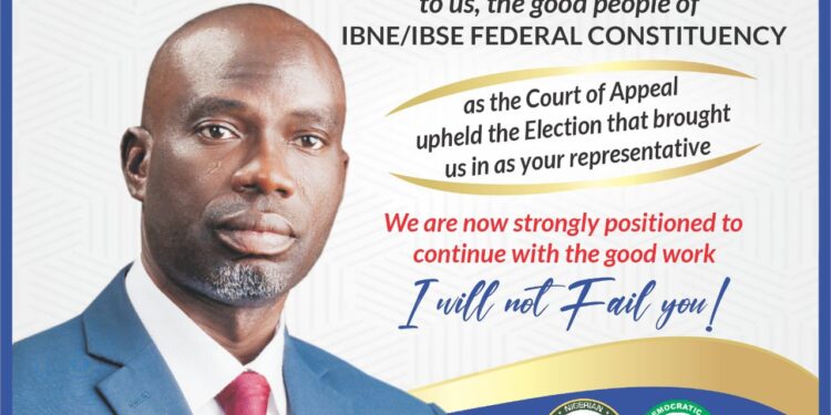 APPEAL VERDICT: Oyo Rep Agboworin Embrace Victory With Unwavering Service to Ibadan North East/South East Federal Constituency