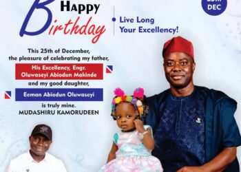 Double Celebration as PDP Chairmanship Candidate for Lagelu Local Government Mudashiru Kamorudeen Extol GSM @56, Celebrate Daughter who Shares Birth Date with the Peoples Governor