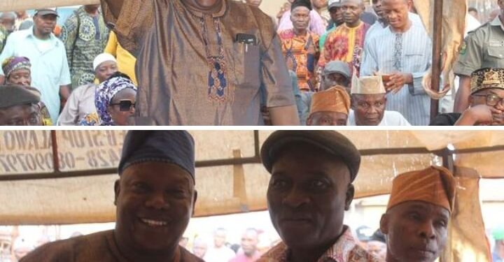 Oyo Lawmaker D-Al-Ameen commissions 24 solar light, empowers underprivileged with cash gifts at IBNW constituency.