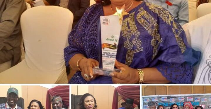 AWARD : MITV/STAR FM PRESENTS AWARD OF EXCELLENCE TO OYO FIRST LADY, ABLY REPRESENTED BY OYO LAWMAKER COMFORTER