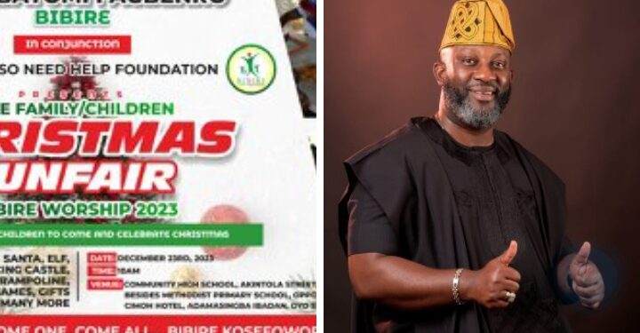 Again Bibire Hosts and Feeds 2000 Children at  Free Christmas Funfair*