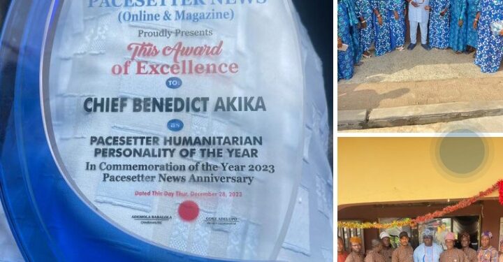 Group Congratulates Chief Benedict Akika On Award of Excellence on Pacesetter Humanitarian Personality