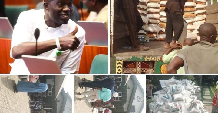 New Year : Oyo Rep Agboworin Extend New Year Wishes, Provides food package to thousands of Ibadan Northeast/Southeast Federal Constituency.(PHOTOS ) Icon Yusuf Akande Yusluv