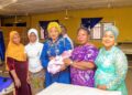 New Year: Oyo East LG First Lady Mrs Arowosaye Aminat Spreads Love, Welcomes First Babies of the Year [PHOTOS]