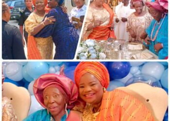 Oyo Deputy Gov’s wife, Ajibola Lawal felicitates mama Adesola at 90 (PHOTOS)