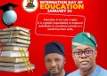 International Education Day : Governor MAKINDE will continue to provide quality education in Oyo– Hon. Abiodun Suraj Oloye-Tiamy