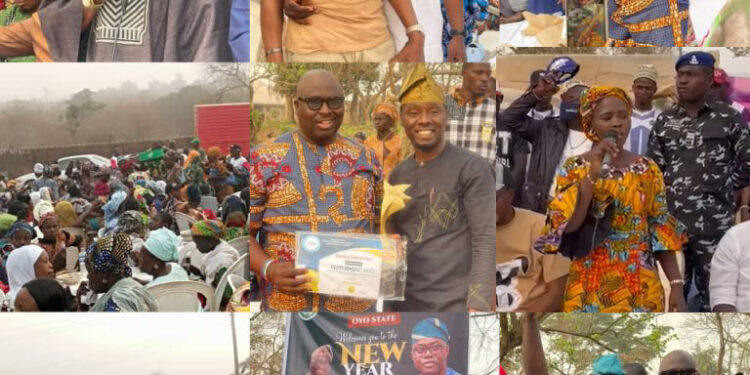 Akinyele/Lagelu Agog As Chief Benedict Akika Host OBF  New Year Party, Receives 2 Community Development Awardz