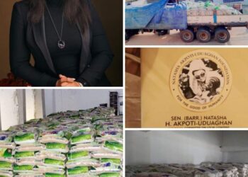 New Year: Senator Natasha H Akpoti Distributes 6 trailers of rice, 10,000 wrappers, 20,000 notebooks, 5,000 school bags to Constituents, Urges Commitment To Collective Prosperity, Growth And Development.