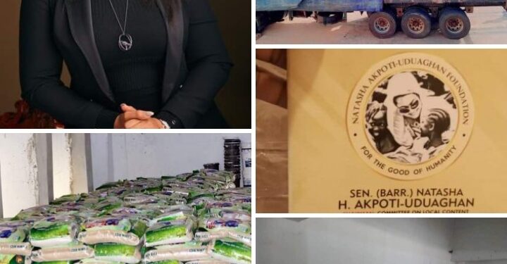 New Year: Senator Natasha H Akpoti Distributes 6 trailers of rice, 10,000 wrappers, 20,000 notebooks, 5,000 school bags to Constituents, Urges Commitment To Collective Prosperity, Growth And Development.