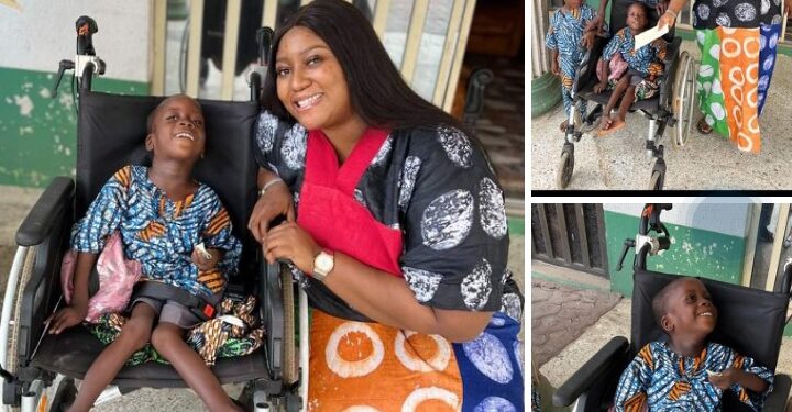Just In : Makinde’s Aide Adedibu Adetola Donates Wheelchair (PHOTOS)