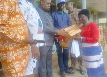 Olatunji, Olufade, Akinleye, Kamorudeen, Dr. Kolapo Glorious Donates Food Items to HLA Handicapped School in Honor of Otunba Seye Famojuro’s 51st Birthday