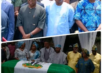 PHOTOS: Tributes flow as Makinde attends Akeredolu’s Lying in State & Commendation Service