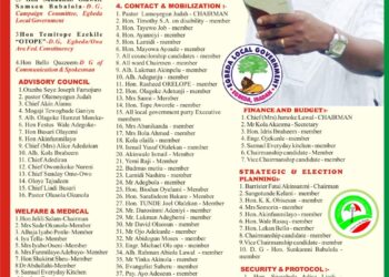 COMMENDATION TO HON SANDA ON THE EMERGENCE OF ALL- INCLUSIVE EGBEDA  CAMPAIGN COMMITTEES