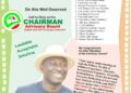 Otunba Seye FAMOJURO’S CHOICE CELEBRATED, LAUDED  as CHAIRMAN,ADVISORY COUNCIL  iof Egbeda LG PDP Campaign Committee