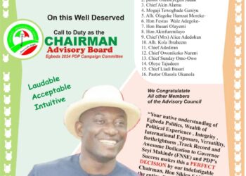 Otunba Seye FAMOJURO’S CHOICE CELEBRATED, LAUDED  as CHAIRMAN,ADVISORY COUNCIL  iof Egbeda LG PDP Campaign Committee
