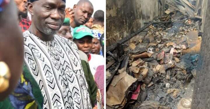 Oyo Rep Member, Agboworin, Visits Scene Of Orita Aperin Market, Sympathizes With Victims, Donates N500,000