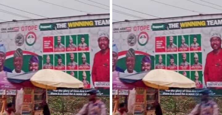 Again, OTOPE Supports Ona Ara PDP Chairmanship And Councilorship Candidates With Advertorial Billboard.*