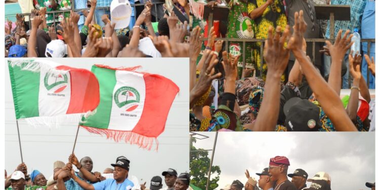 2024 Council Poll: Massive Turnout As Oluokun/Waspha Flag-off Campaign In Oyo East Local Government