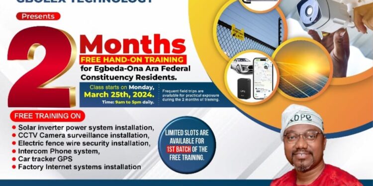 Youths Empowerment: OTOPE to organise vocational training for youths in Egbeda/Ona Ara Fed. Constituency