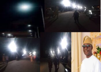 Hon Kehinde Akande Light Up Communities in Ibadan South West Local Government