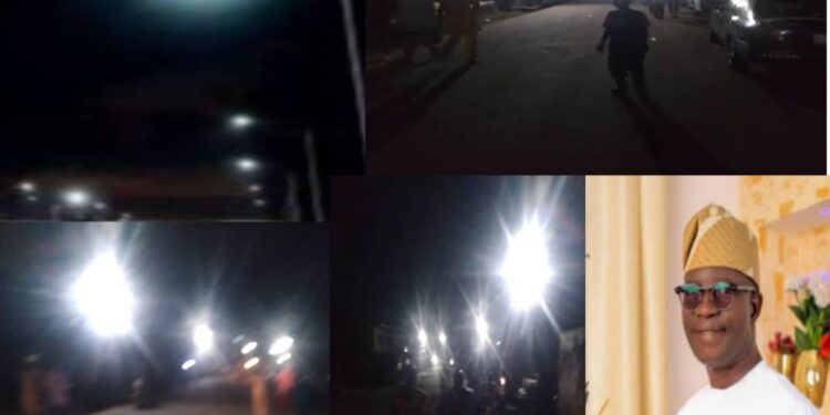 Hon Kehinde Akande Light Up Communities in Ibadan South West Local Government