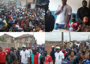 Videos/Photos: Mammoth Crowd as Oluwaseun Olufade Takes Campaign to Ward 2 of Ibadan North LG*