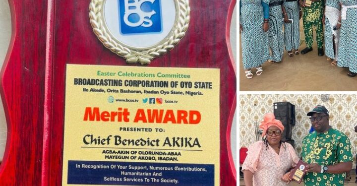 Breaking: BCOS Bestows Merit Award on Chief Benedict Akika for Exceptional Humanitarianism and Community Service