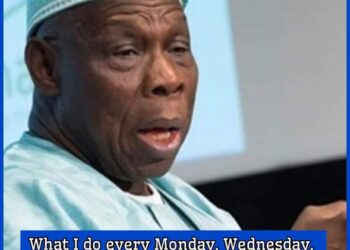What I do every Monday, Wednesday, Friday – Obasanjo