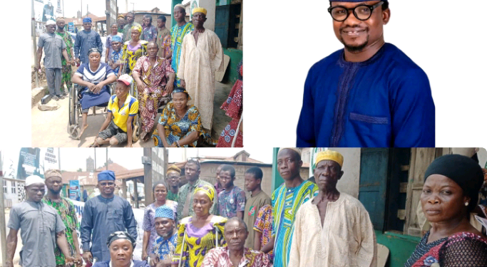 Oyo lawmaker, Abiodun Babalola  pay a courtesy Visit to people with disabilities in Ibadan North East and Donate Cash