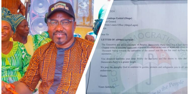 Ona-Ara LG PDP Leaders Appreciates Hon OTOPE For Financing The Party Affairs