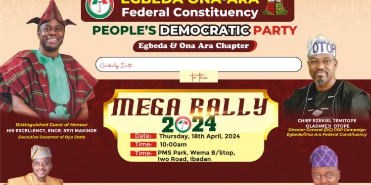 Flag-Off Election: Campaign DG For Egbeda/Ona Ara Federal Constituency, Hon OTOPE Rally Residents, Party Members For Thursday’s Mega Flag-off