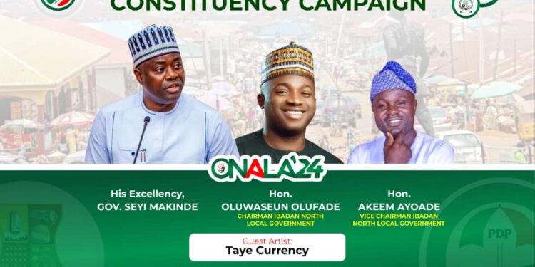 Campaign Flag-off: PDP Extends Warm Invitation for Ibadan North Federal Constituency Campaign Flag-off (Friday,19th April  2024 )