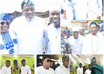 Ibadan Stands Still As Deputy Gov, Ladoja, Agboworin, Dare Adeleke, Other Political Bigwigs Attend Burial Of Odidiomo’s Late Father