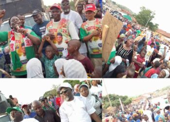 Massive crowd in Igboho, as PDP concludes LG election campaign