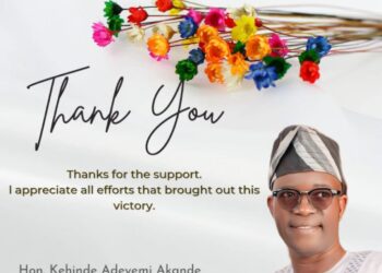 Hon Akande Expresses Gratitude to Gov. Makinde, Party Leaders, PDP Members, and Supporters for Their Unwavering Support in Ibadan South West Local Government Election