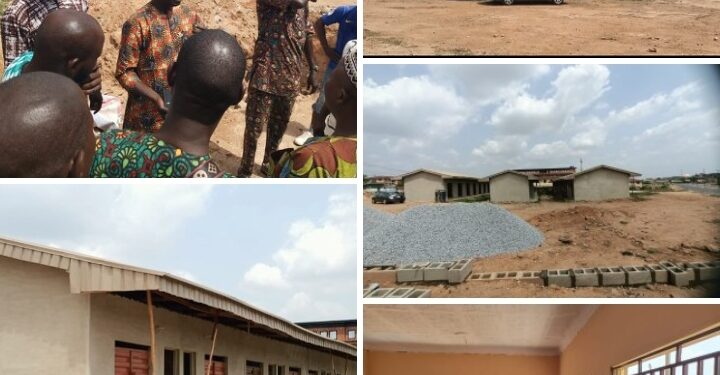 Photos Ongoing Project: Construction of Omituntun Mini Shopping Complex and Park in Apata, Another Positive Effect of Akande’s Administration in Ibadan South West Local Government