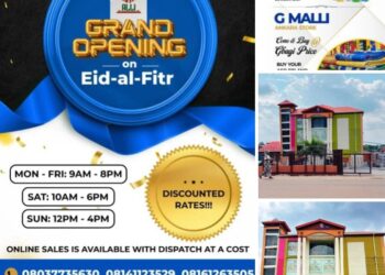 G-MALLI Shopping Mall Owode, Oyo Announces Official Opening on Eid-al-Fitr with Special Discounts