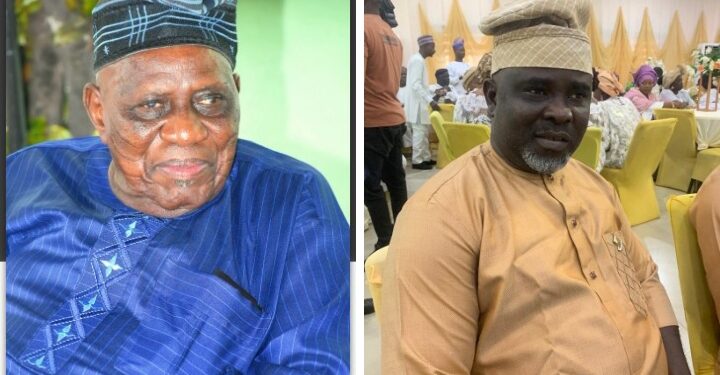 HON ADEKUNLE BARUWA COMMISERATES WITH HON DIKIRULLAHI OLAJIDE ODIDIOMO ON HIS FATHER’S DEATH
