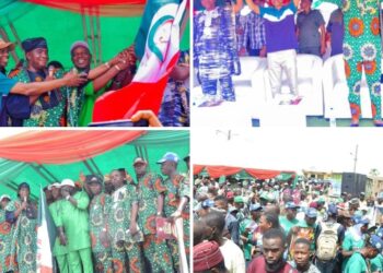 PHOTOS: FIBSU Nat’l Endorsed as Dr. GLORIOUS Receives PDP Flag at Egbeda/Ona-Ara Mega Rally 2024