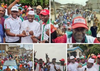 LG Poll: PDP Ib. S.E.L.G Rounds Off Its Ward to Ward Campaign, as Alawode Bags Community and  PDP Meritorious Award.