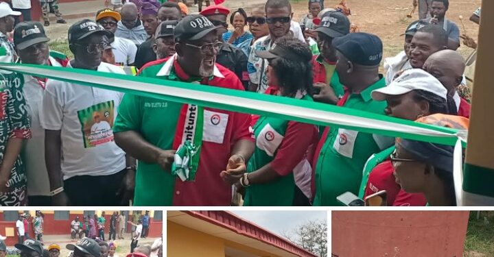 PHOTOS NEWS: Residents, Community Leaders, Teachers and Pupils Hails Honourable Tajudeen Adigun, Atu for Reconstruction of Classroom Blocks In Oke Ayo area , Ibadan South West Local Government
