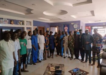 A Delegation of GSM Advocates Pays a Courtesy Visit to Engr Akeem Olatunji, the Newly Elected Chairman of Oluyole Local Government