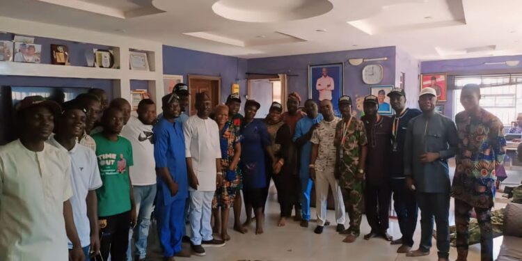 A Delegation of GSM Advocates Pays a Courtesy Visit to Engr Akeem Olatunji, the Newly Elected Chairman of Oluyole Local Government