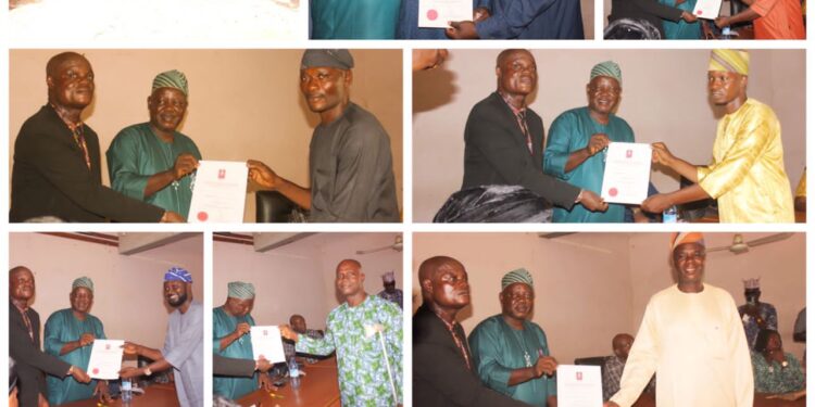Ogbomosho North Councilors Receive Certificates of Return from OSIYEC