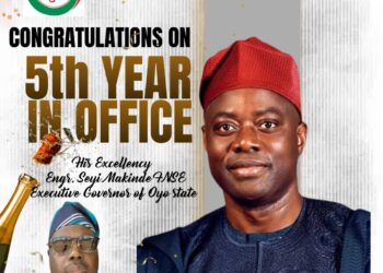 ONE YEAR OF OMITUNTUN 2.0: AROLE OBASANJO CONVEYS GOOD WISHES TO HIS EXCELLENCY, ENGR. SEYI MAKINDE FNSE, THE EXECUTIVE GOVERNOR OF OYO STATE*