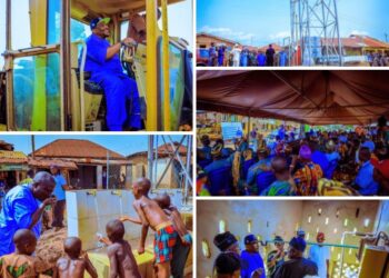 PHOTOS NEWS: Constituents Rejoice As IBARAPAKAN Commissions Nine Developmental Projects, Flags Off Sagaun-Onimangoro Road