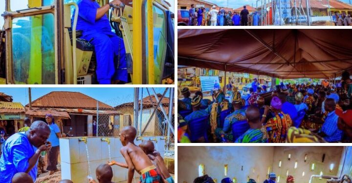 PHOTOS NEWS: Constituents Rejoice As IBARAPAKAN Commissions Nine Developmental Projects, Flags Off Sagaun-Onimangoro Road